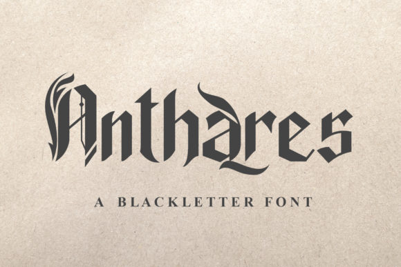 Anthares: The Bold Blackletter Typeface for Scroll-Stopping Campaigns