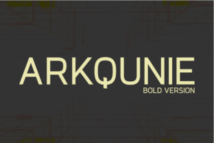 Arkqunie Bold: A Modern Sans Serif Typeface for Digital Brands