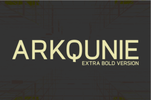 Arkqunie Extra Bold: A Modern Sans Serif for Web Design