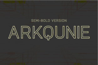 Arkqunie Outline Semi-Bold: A Modern Typeface for Editorial Design