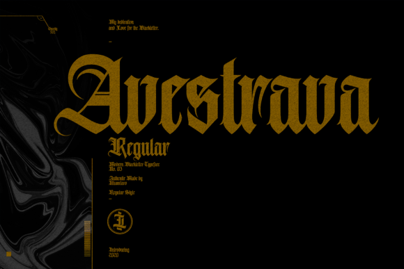 Avestrava: The Bold Blackletter Typeface for Scroll-Stopping Campaigns
