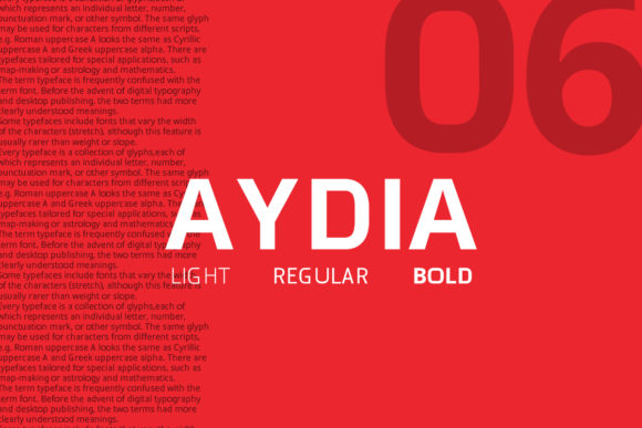Aydia Typeface Review: A Bold Sans Serif for Modern Branding