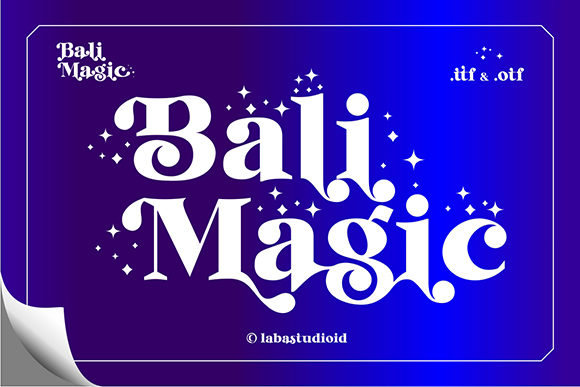 Bali Magic: The Bold Serif Typeface for Impactful Web Design