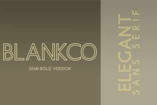Blankco Outline Semi-Bold: A Modern Typeface for Editorial Design