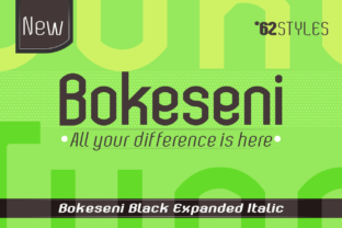 Bokeseni Black Expanded Italic: The Bold Typeface for Handmade Brands