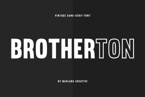 Brotherton: The Bold Sans Serif Font for Modern Brand Identity