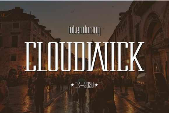 Cloudwick: A Bold Serif Typeface for Editorial Design