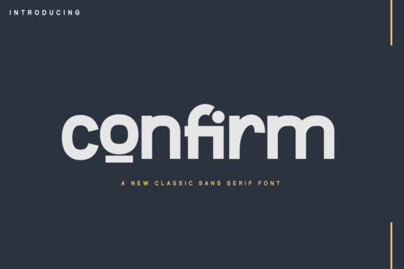 Confirm: The Bold Sans Serif Typeface Every Maker Needs