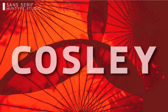 Cosley: A Bold Sans Serif Typeface for Modern Editorial Design