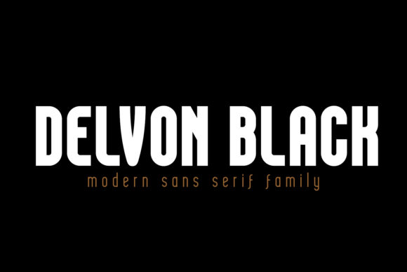 Delvon Black: The Bold Sans Serif Typeface for Modern Branding