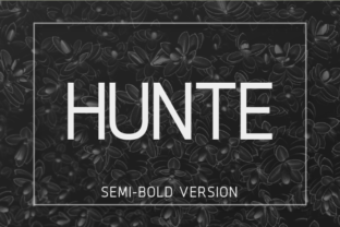Hunte Semi-Bold: The Sans Serif Typeface for High-Impact Campaigns