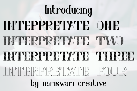 Interpretate: A Bold Serif Typeface for Editorial Excellence