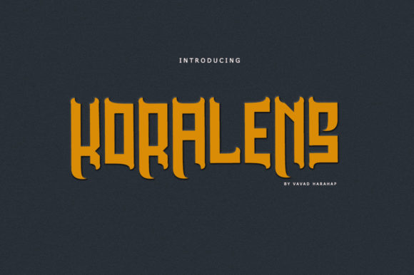 Koralens: A Bold Blackletter Font for Standout Branding