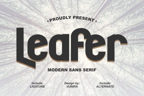 Leafer: The Sans Serif Typeface That Polishes Your Brand Identity