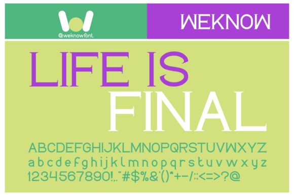 Life is Final: The Bold Serif Font for Handmade Creators