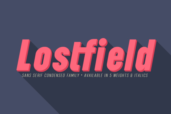 Lostfield: A Bold Sans Serif Typeface for Editorial Design