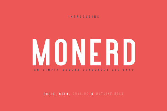 Monerd: The Bold Sans Serif Typeface for Modern Web Design