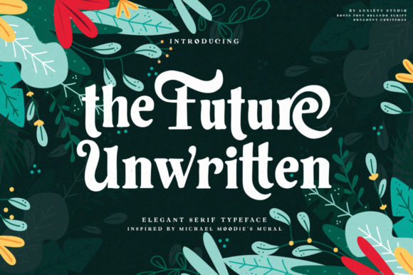 The Future Unwritten: A Bold Serif Font for Modern Editorial Design