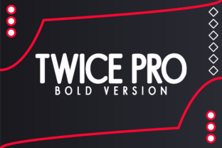 Twice Pro Bold: A Modern Sans Serif Typeface for Editorial Design