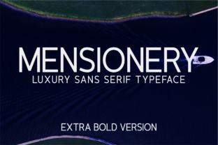 Upgrade Your Brand with Mensionery Extra Bold Typeface