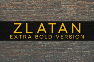 Zlatan Extra Bold: The Sans Serif Typeface for High-Impact Web Design